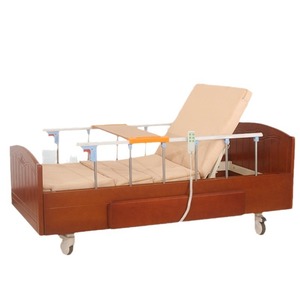 เตียงดูแลผู้ป่วยที่บ้าน Kaixin เตียงพยาบาลแบบปรับได้ โครงไม้ ฟังก์ชั่นยกตัว ขนาดเดี่ยวและคู่ สำหรับการดูแลผู้สูงอายุ - Product Image 3