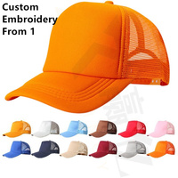 Custom Logo 6 Panel Flat Borduurwerk Sandwich Brede Rand Sublimatie Baseball Caps