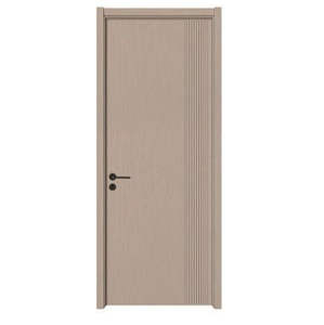 Fábrica de puertas interiores de madera maciza moderna Acabado al ras blanco de alta calidad Diseño de losa de madera interior Acabado de piel FRP de alta calidad - Product Image 2