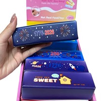 Lot de 12 bâtonnets de beurre anti-stress patriotiques USA, en gros, en boîte de présentation, prêts pour les magasins de détail et les distributeurs automatiques, en vrac