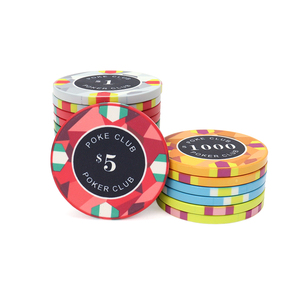 Échantillons personnalisés gratuits de jetons de <span class=keywords><strong>poker</strong></span> en céramique, accessoires de casino, jetons de <span class=keywords><strong>poker</strong></span> <span class=keywords><strong>Texas</strong></span> Hold'em, jetons de <span class=keywords><strong>poker</strong></span> Blackjack - Product Image 1