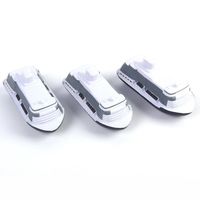 Balle anti-stress souple en forme de bateau de croisière en PU blanc avec logo personnalisé, jouet promotionnel de transport, jouet anti-stress