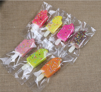 Sacs d'emballage personnalisés en plastique Mylar imprimés par gravure avec logo, scellés au dos, pour glaces, bâtonnets glacés, résistants à l'humidité, sous vide, pour sushis et lait