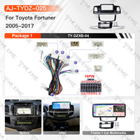 Système de lecteur multimédia pour tableau de bord Android 14 12,3 pouces 6+128G Carplay pour TOYOTA FORTUNER 2005-2017 LHD RHD UV Noir
