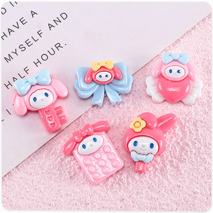 My Melody เรซิ่นตกแต่งโทรศัพท์ ABS การ์ตูนน่ารักอุปกรณ์ตกแต่งโทรศัพท์มือถือ DIY - Product Image 1