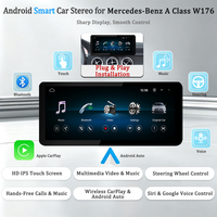 Système Linux LELV 10,25 pouces pour voiture Mercedes-Benz Classe A W176, lecteur vidéo de navigation CarPlay, Android Auto