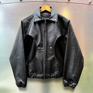 Vestes en cuir PU de haute qualité, style baseball, effet cuir véritable, pour moto, surdimensionnées, lourdes, avec fermeture éclair - Product Image 3
