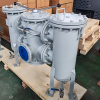 Nouveau filtre à double panier en acier au carbone industriel, filtre à liquide, réservoir sous pression double avec garantie d'un an