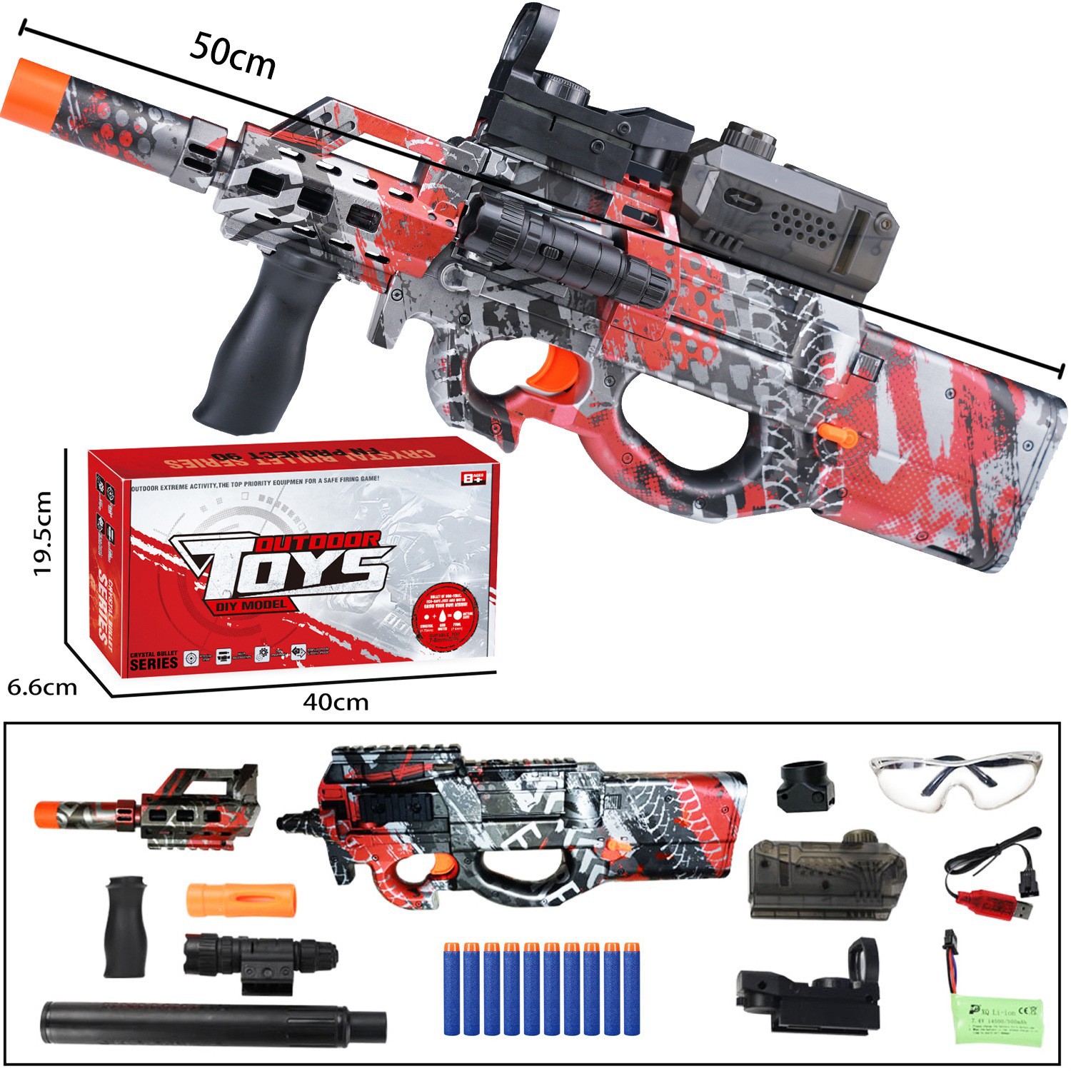 Las balas P90-5 no se recogen.