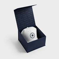 Nouvelle boîte rigide personnalisée 2026 pour casquette, magnétique, pliable, avec gaufrage UV, emballage couleur CMYK, boîte pour casquette de baseball, idéale pour cadeau