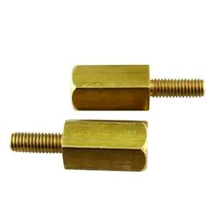 Espaçadores para descanso, atacado m3 macho x m3 fêmea 16mm tom de ouro do corpo