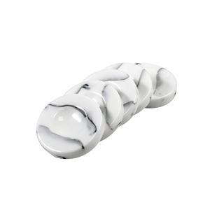 <span class=keywords><strong>Dama</strong></span> Backgammon 43x9mm in resina <span class=keywords><strong>bianca</strong></span> con motivo in marmo gioco di intrattenimento - Product Image 3