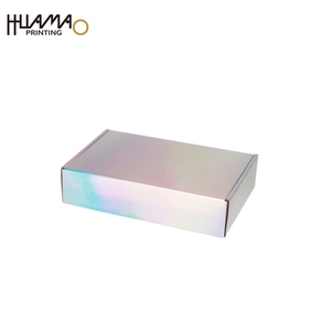 Iridescent Holographic Mailer <b>Boxes</b> Custom Printed Rainbow Effect Shipping <b>Boxes</b> for Small Business Corrugated Mailer <b>Boxes</b> - Product Image 5
