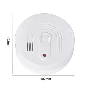 TUV EN14604 Approved High Sensitivity 10 Years Battery Operated Standalone Photoelectric Smoke Detector with Relay Output