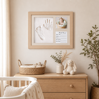 Kits d'empreintes de pieds en argile pour bébé nouveau-né, cadeau unique, cadre pour empreintes de pieds pour la décoration de la maison