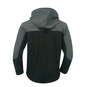 Giacca giacca a vento da uomo esterna in Softshell nera per vestiti all'ingrosso - Product Image 2