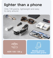 Drone VR AERI100 2.4G 6CH avec maintien d'altitude, moteur brushless, double caméra 1080P, WiFi FPV, quadricoptère RC avec lunettes VR à vendre