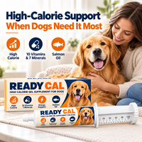 Gel Nutrisi Tinggi Kalori untuk Anjing dengan Minyak Salmon, Vitamin, Mineral, dan Dukungan Energi untuk Anjing Senior Aktif dan Pemilih Makanan, Penggunaan Sehari-hari