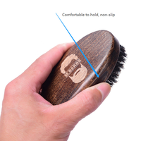 Meilleure Vente Brosse à Barbe en Bois de Couleur Antique avec Poils de Sanglier pour Hommes
