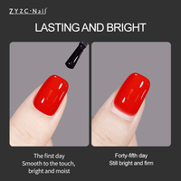 ZYZC vernis à ongles gel en vrac super brillant non essuyage gel base et couche de finition gel UV