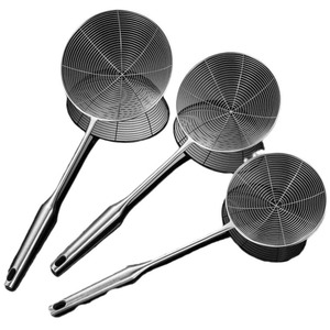 Stainless Steel Strainer Set 3 Piece For Noodles Dumplings Hot Pot Cooking Spoon Multifunction Kitchen Tool - Product Image 1