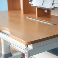 Table d'étude pour enfants en bois massif moderne OEM |   Bureau ergonomique réglable en hauteur avec étagère de rangement, écologique, pour chambre à coucher, bureau à domicile