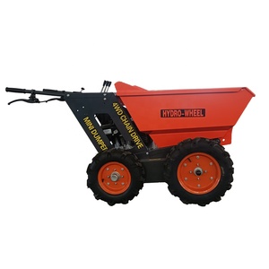 Gerobak Dorong Bertenaga Gas Diakui CE, Dumper Mini Beroda 4X4 untuk Konstruksi/Taman - Product Image 4