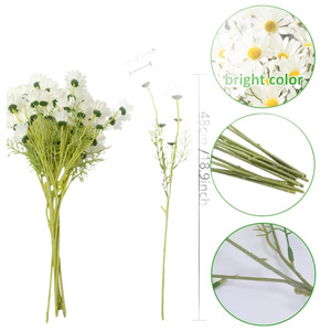 Spray de marguerites artificielles de haute qualité à 5 têtes pour la décoration d'événements - Product Image 6