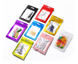 Bolsa de plástico con cremallera impresa personalizada, línea de datos resellable con <span class=keywords><strong>3</strong></span> sellos laterales, accesorios para cables USB, fundas para teléfono, bolsa Mylar de embalaje - Product Image 6