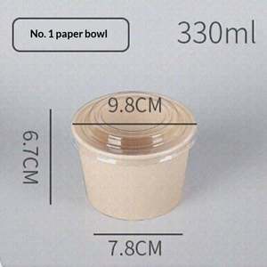 Caja de Embalaje de Alimentos Compostable Ecológica, Contenedor Biodegradable para Ensaladas para Llevar, con Tapa, para Uso en Picnics, Cadenas de Restaurantes, Venta al por Mayor - Product Image 4