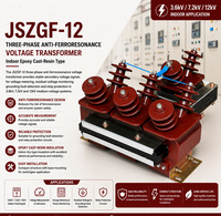 Transformateur de tension anti-ferroresonance JSZGF-3 JSZGF-6 JSZGF-12 3.6kV-12kV pour le sélectionnement d'ingénierie de configuration de projets
