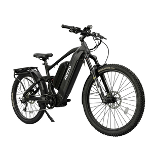 Vélo électrique HEZZO K8, moteur 1000W, autonomie 120-160KM, étanche, contrôle par application, 27,5 pouces, fibre de carbone, 9 vitesses, 50km/h, batterie lithium 40Ah, roue avant - Product Image 4