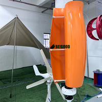Vente directe d'usine, éolienne domestique économique 1KW 3KW 5KW, éolienne à axe horizontal 48V avec 3/5 pales