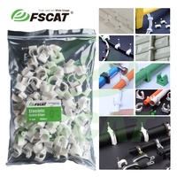 Clips de câble circulaires de type K FSCAT, clips de fixation de câble muraux durables pour câbles métalliques, clips de câble de 4 mm à 32 mm