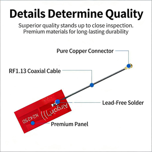 <span class=keywords><strong>Antenne</strong></span> PCB à performance stable, VSWR 2.5, impédance 50 Ohm, gain 4dBi <span class=keywords><strong>pour</strong></span> cartes réseau 2.4GHz, 5GHz, 5.8GHz et applications industrielles - Product Image 2