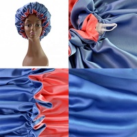 Gorro de Satén Ajustable de Lujo en 50 Colores, Reversible, de Doble Capa, Informal, para Viajes, para Cabello Rizado Natural