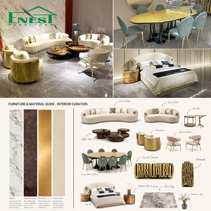 Canapé Boucle Sculptural Luxe en Forme de Croissant, en <span class=keywords><strong>Cuir</strong></span> Véritable Premium, Ensemble de Salon, Personnalisation de Mobilier pour Villa et Maison Entière - Product Image 6