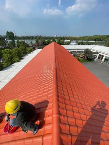 Teja Cuadrada de PVC ASA Colorida, Techo de <span class=keywords><strong>Pizarra</strong></span> Sintética Azul, Impermeable - Product Image 6