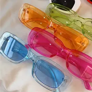 Óculos de sol retrô retangulares clássicos para mulheres, óculos de sol de estilo vintage com design de marca