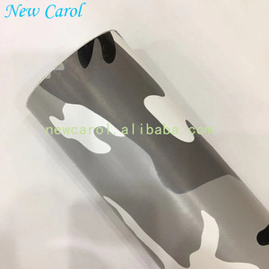 Película de revestimiento de coche de vinilo de camuflaje para auto, color negro y gris, venta de fábrica - Product Image 5