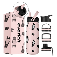 Gourde isotherme en acier inoxydable à double paroi de 17 oz, écologique, avec infuseur à fruits, pour les sports de plein air, couleur et logo personnalisés