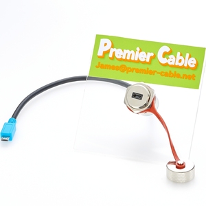 Cable de Extensión Micro USB 2.0 Impermeable para Montaje en Panel, Macho a Hembra, para Dispositivos de Datos - Product Image 3