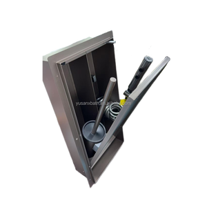 Moderne carrelage en acier inoxydable niche salle de bain toilette accessoires acier caché encastré bidet pulvérisateur toilette brosse chasse d'eau facile - Product Image 4