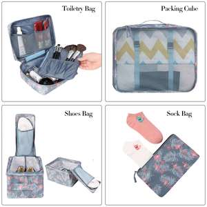 Juego de 8 Organizadores de Maletas Grandes, Bolsas Organizadoras de Equipaje, Bolsas Esenciales para Viaje, Bolsas de Almacenamiento de Ropa - Product Image 6