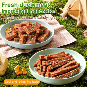 Nourriture pour animaux de compagnie à base de poulet ou de canard avec des légumes mélangés à l'okra, coupés en dés ou en tranches, sans céréales, pour chiens <span class=keywords><strong>et</strong></span> chats - Product Image 2