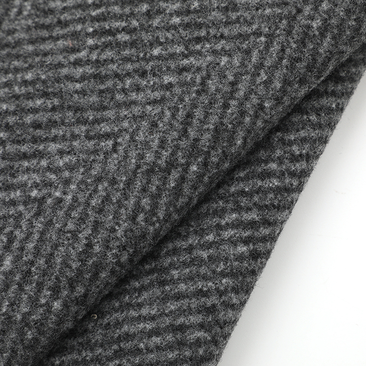 Противопилюлярная вязальная одежда из полиэстера, матовая Тяжелая флисовая ткань в елочку