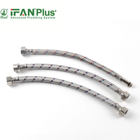 IFANPLUS échantillon gratuit tuyau de plomberie tuyau de douche de salle de bain tuyau flexible tressé en acier inoxydable