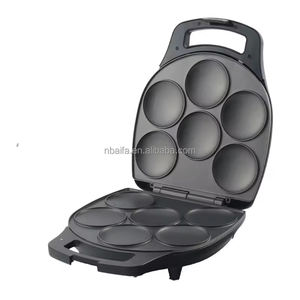 Aifa Arepe Machine à sandwich 6 trous 6 en 1 Plaques antiadhésives détachables Grille-pain à sandwich Machine à gaufres pour petit-déjeuner - Product Image 4