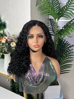 Prix d'usine SDD 13x4 Lace Water Wave Wig, Perruque frontale en cheveux humains vierges, ondulation naturelle, pré-épilée, sans colle