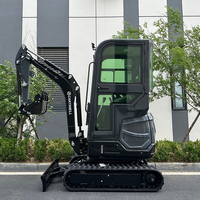 Livraison gratuite micro-pelle porte à porte 1 tonne 1,8 tonne 3,5 tonnes mini pelle hydraulique agricole diesel sur chenilles